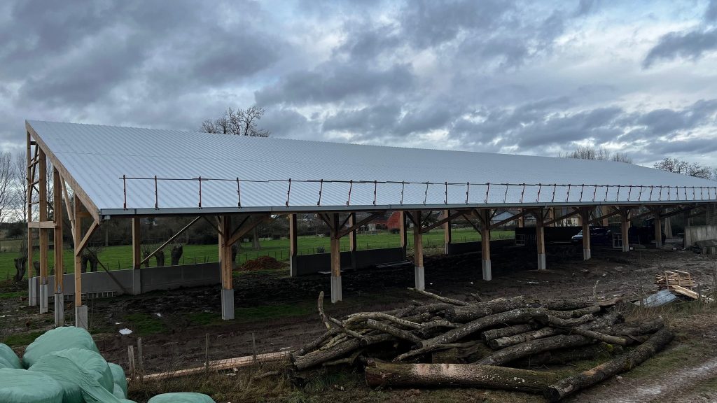 Hangar agricole solaire chez M. CANAPLE
