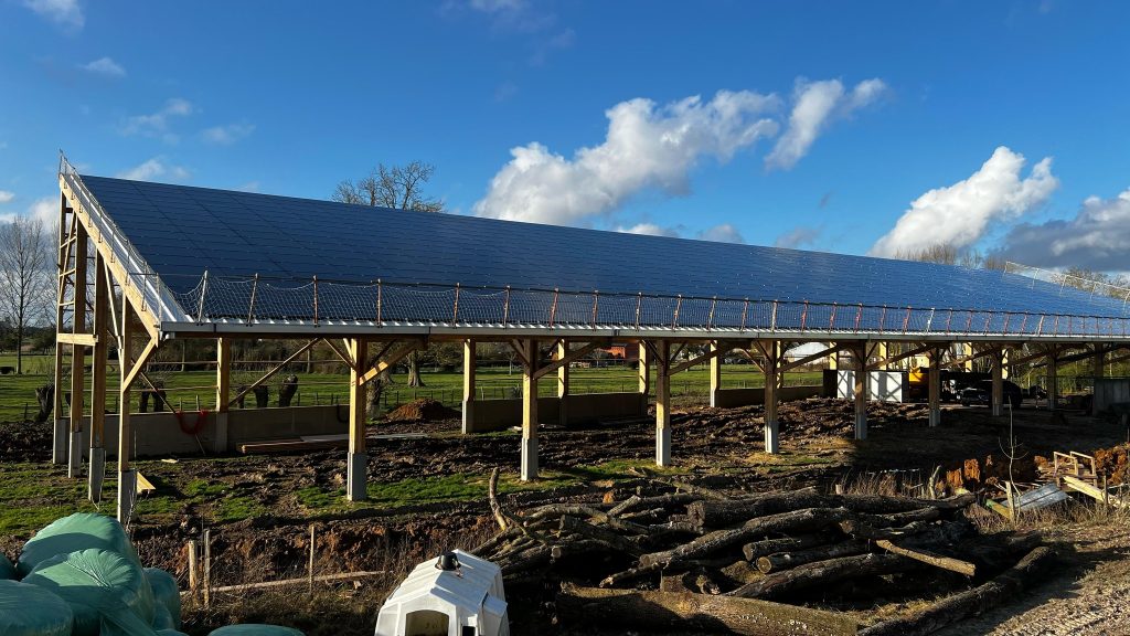 Hangar agricole solaire chez M. CANAPLE