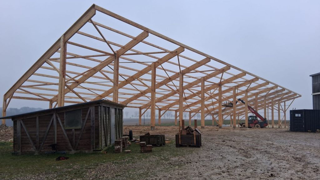 Hangar agricole solaire chez M. DEVIENE